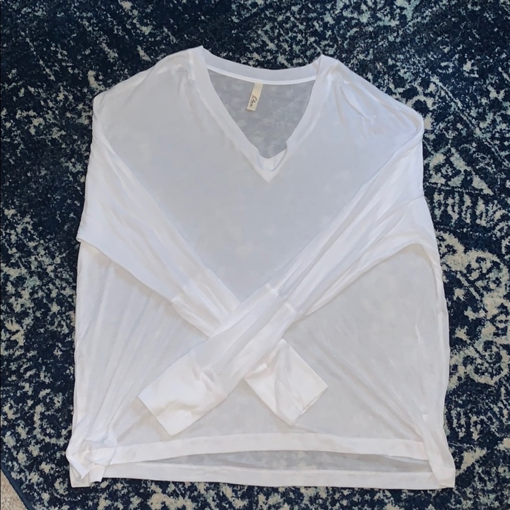 sheer white top
